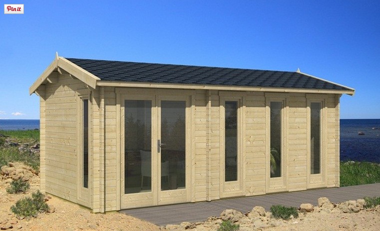 CASETTA IN LEGNO COME UN UFFICIO DA GIARDINO