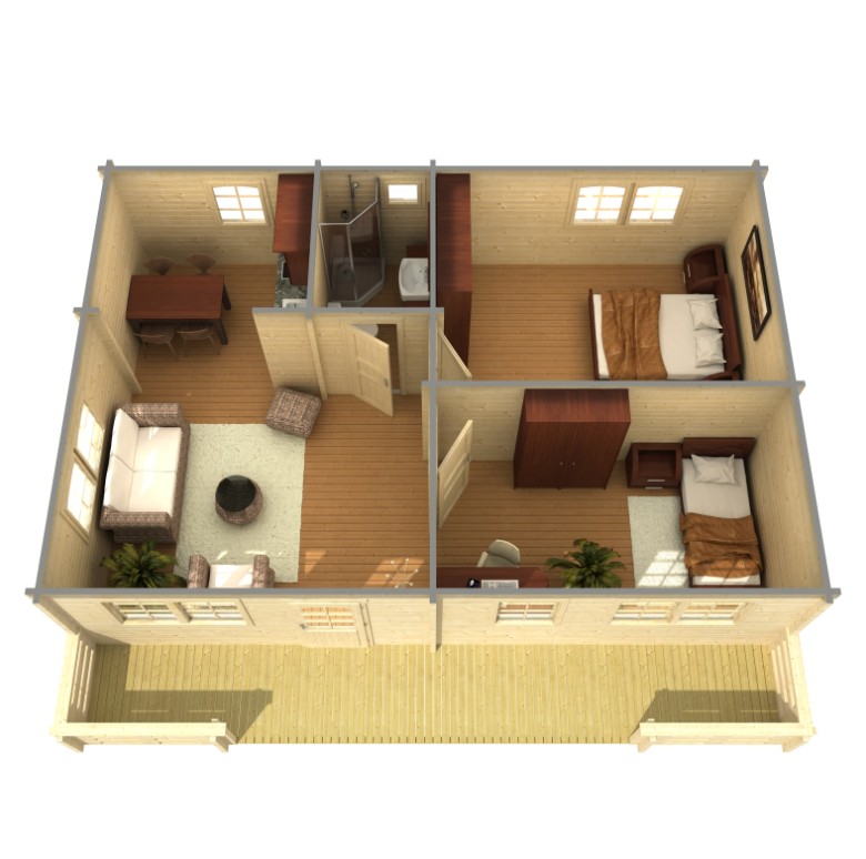 chalet in legno, casette abitabili, argentario