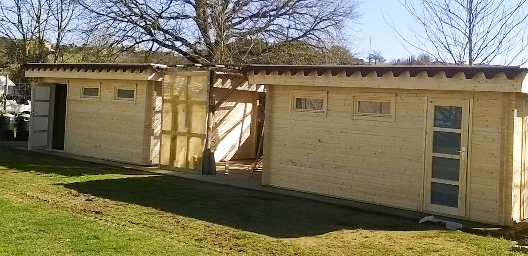garage in legno, box auto legno, garage prefabbricato, garage blockhouse