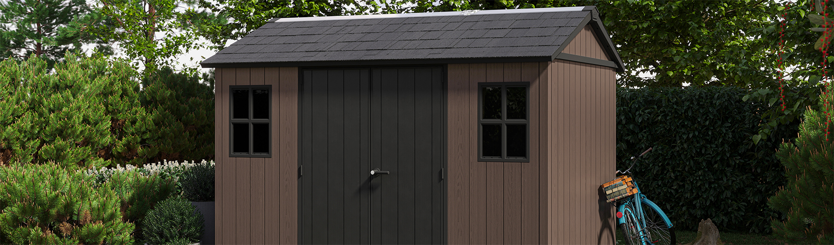 casetta giardino resina pvc keter, newton plus, casette italia,