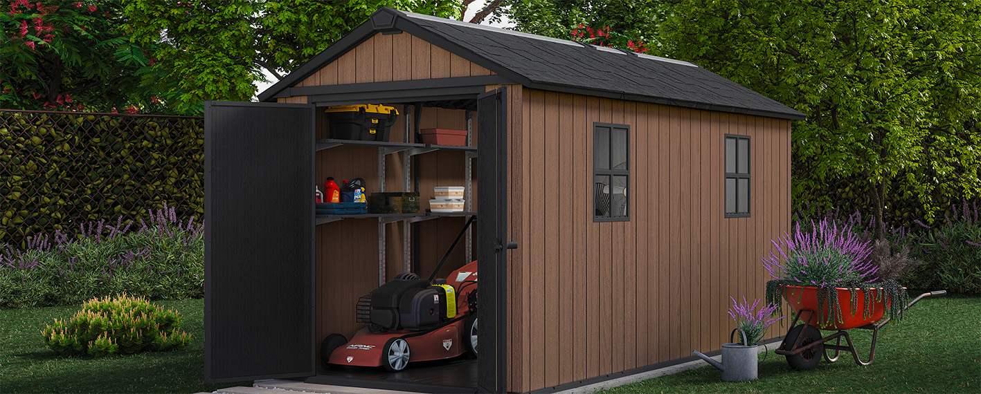 casetta giardino resina pvc keter, newton plus, casette italia,