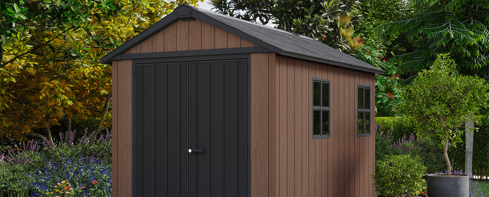 casetta giardino resina pvc keter, newton plus, casette italia