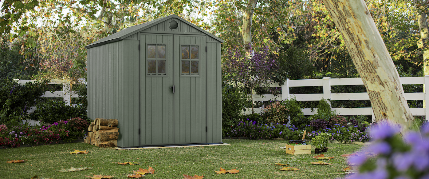 casetta giardino resina pvc keter, porta attrezzi, casette italia