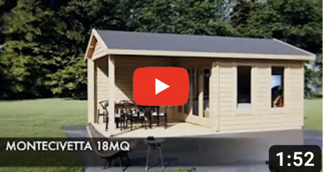 casetta giardino legno MONTECIVETTA 18 video