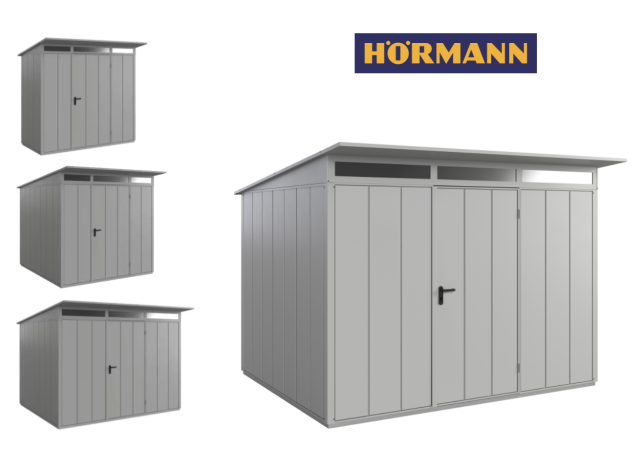 casetta giardino metallo lamiera hormann, porta attrezzi metallo lamiera