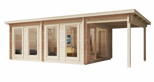 alicudi con tettoia white.png casette in legno, casette da giardino