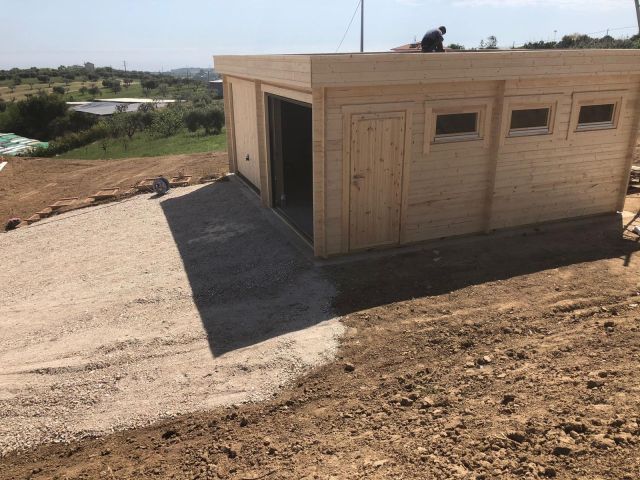 garage in legno, box auto legno, casette italia