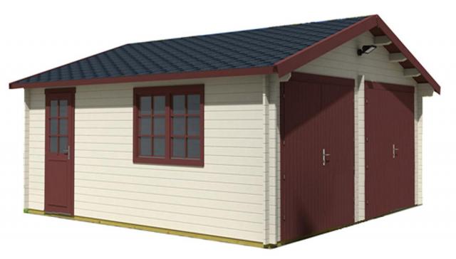 garage in legno, box auto legno, garage prefabbricato, garage blockhouse