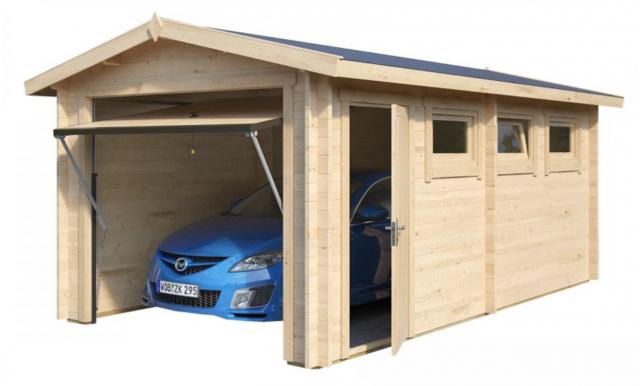 garage in legno, box auto legno, garage prefabbricato, garage blockhouse