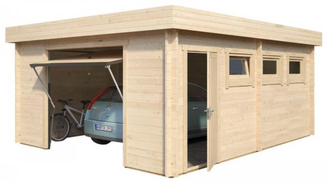 garage in legno, box auto legno, garage prefabbricato, garage blockhouse