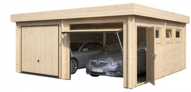 garage-legno-altoadige-f w.jpg garage in legno, box auto legno, garage prefabbricato, garage blockhouse