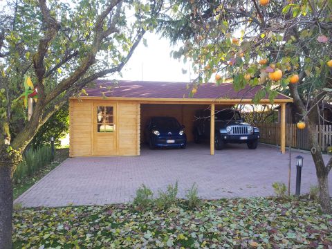 box auto in legno,box auto prefabbricato, garage in legno