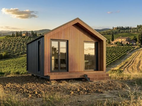 tiny house su telaio per terreni agricoli