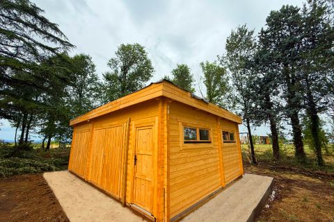 garage in legno, box auto legno, casette italia