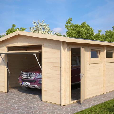 garage in legno, box auto legno, garage prefabbricato, garage blockhouse