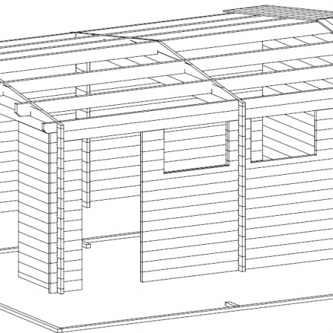 garage in legno, box auto legno, garage prefabbricato, garage blockhouse