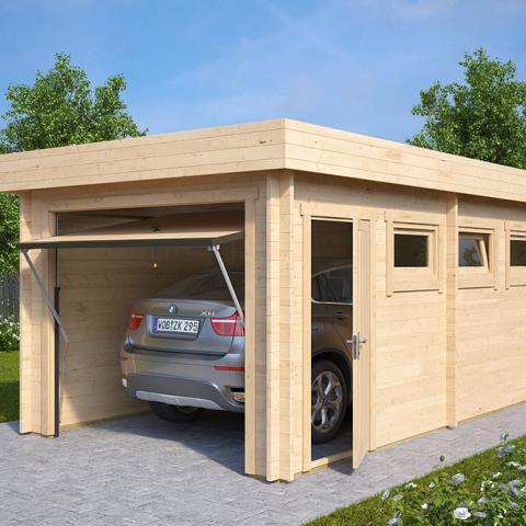 garage in legno, box auto legno, garage prefabbricato, garage blockhouse