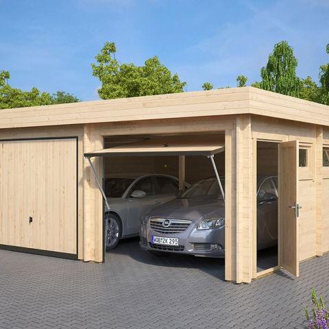 garage in legno, box auto legno, garage prefabbricato, garage blockhouse