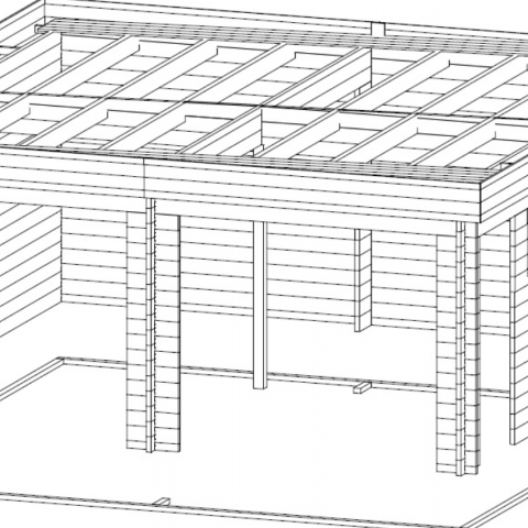 garage in legno, box auto legno, garage prefabbricato, garage blockhouse