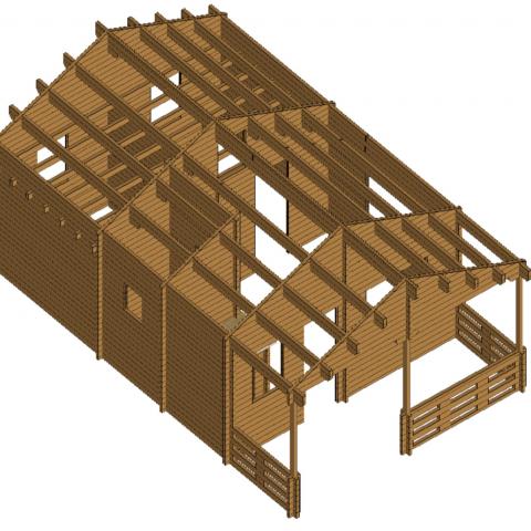 CHALET IN LEGNO ANACAPRI 72 3D.jpg casette in legno, chalet di legno, casette abitabili, anacapri