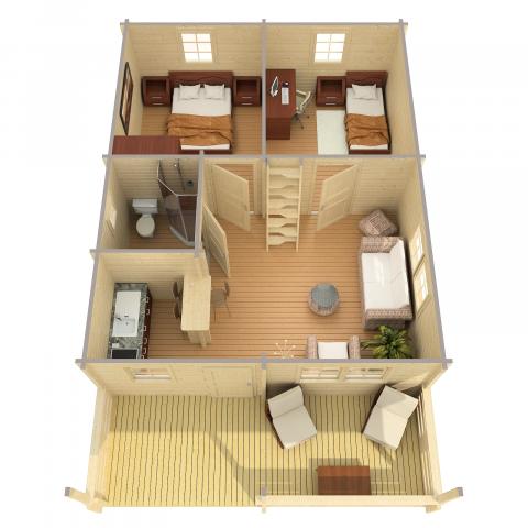 CHALET IN LEGNO ANACAPRI 72 layout.jpg casette in legno, chalet di legno, casette abitabili, anacapri