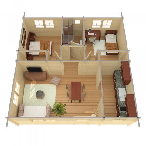 casette in legno, chalet di legno, casette abitabili, ischia