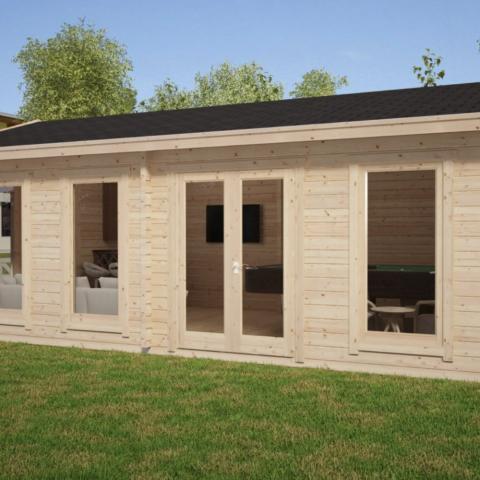 chalet in legno, casette abitabili, LATEMAR 26