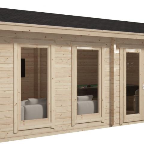 chalet in legno, casette abitabili, LATEMAR 26