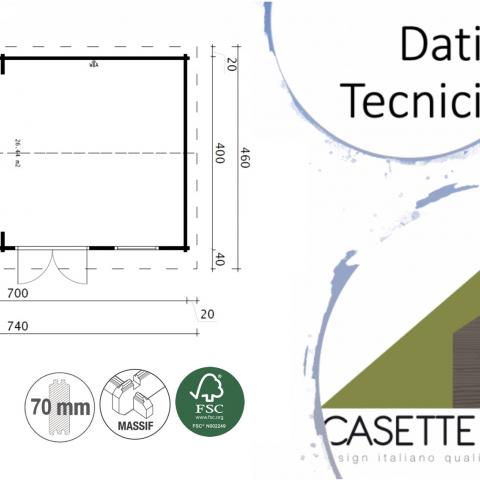 chalet in legno, casette abitabili, LATEMAR 26