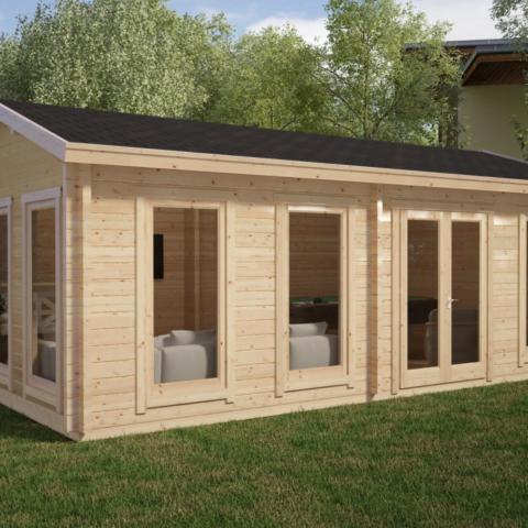 chalet in legno, casette abitabili, LATEMAR 26