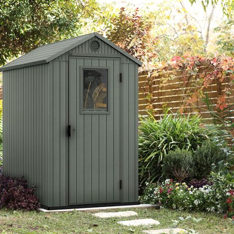 casetta giardino resina pvc keter darwin 4x6 verde