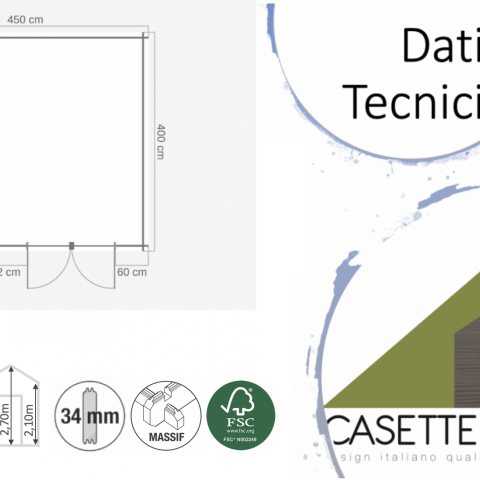 casette in legno, casette da giardino, MONZA16