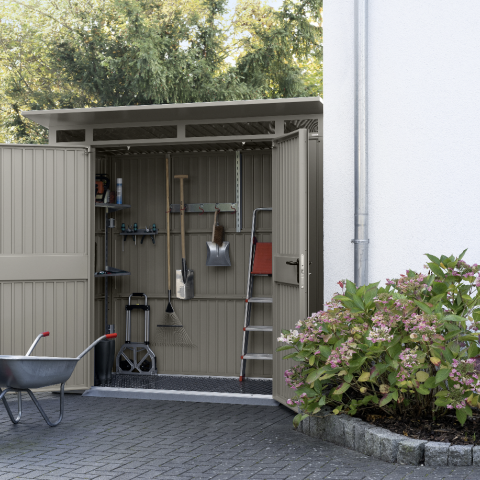 Schermata 2023-12-26 alle 07.48.44.png casetta giardino metallo lamiera hormann, porta attrezzi metallo lamiera