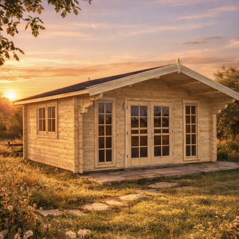 ufficio da giardino, garden office, casette italia, casetta coibentata abitabile