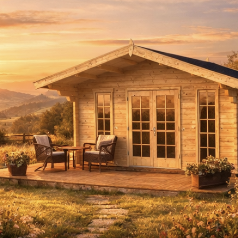 ufficio da giardino, garden office, casette italia, casetta coibentata abitabile