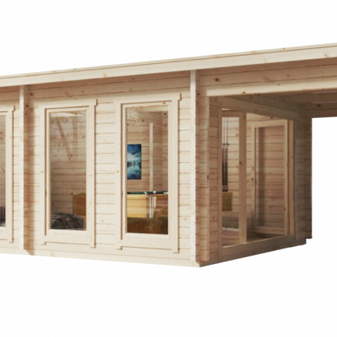 alicudi con tettoia white.png casette in legno, casette da giardino