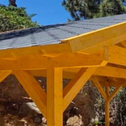 carport 2 falde 22.jpg carport in legno, tettoia auto in legno, casette italia