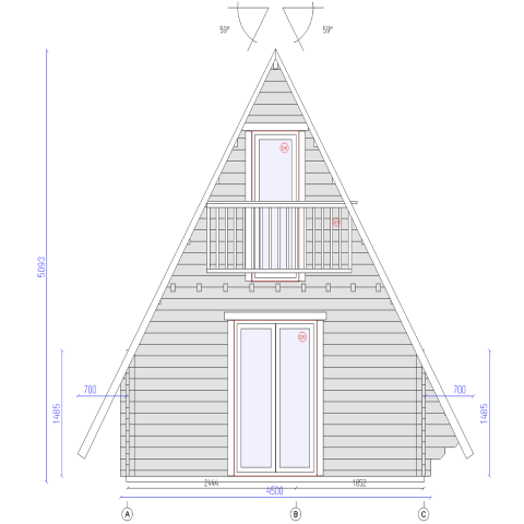 casa a-frame ALPI-2 a.png casa A FRAME abitabile, tiny home A-FRAME, casette italia