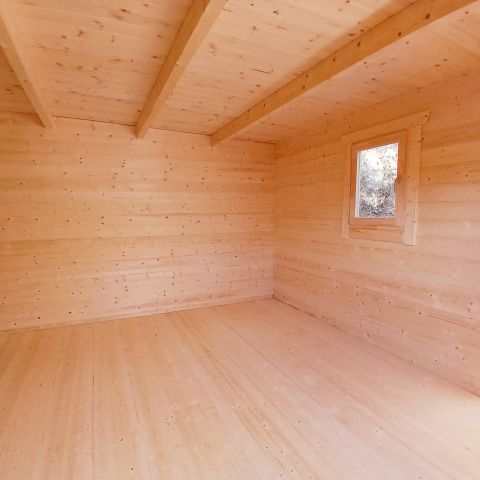 casetta addossata in legno, vano addizionale addossato, casette italia