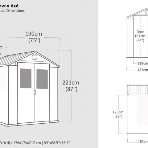 casetta giardino resina pvc keter