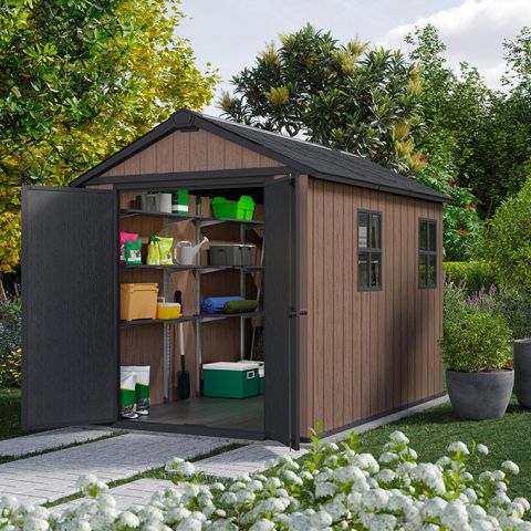 casetta giardino resina pvc keter, newton plus, casette italia