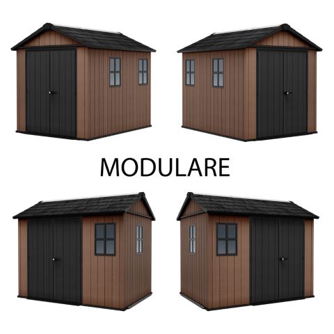 casetta giardino resina pvc keter, newton plus, casette italia