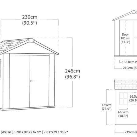 casetta-giardino-pvc-keter-newton-plus-775-757-3-misure2.jpg casetta giardino resina pvc keter, newton plus, casette italia,