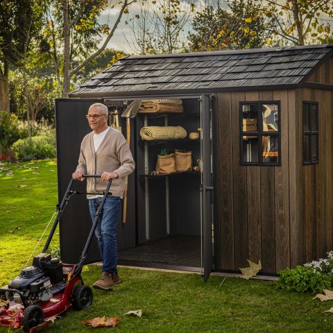 casetta giardino resina pvc keter apex, casette italia,