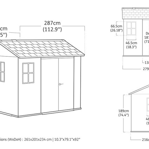 casetta giardino resina pvc keter apex, casette italia,