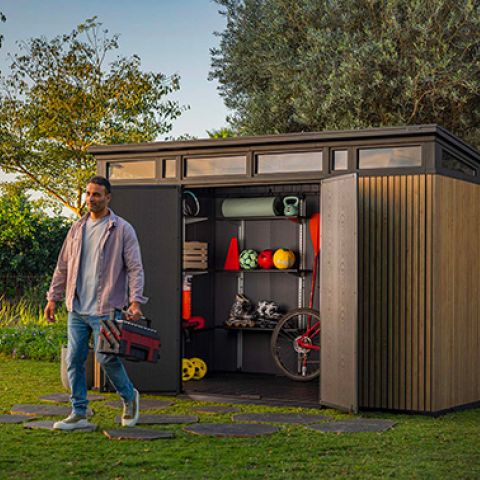 casetta giardino resina pvc keter PENT, casette italia