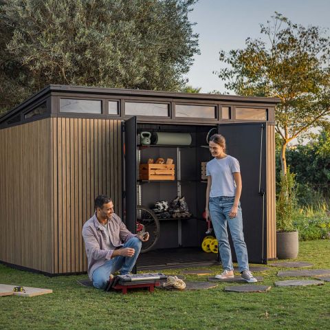 casetta giardino resina pvc keter PENT, casette italia