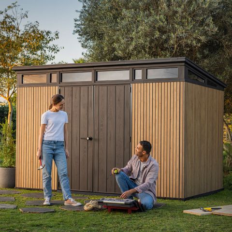 casetta giardino resina pvc keter PENT, casette italia