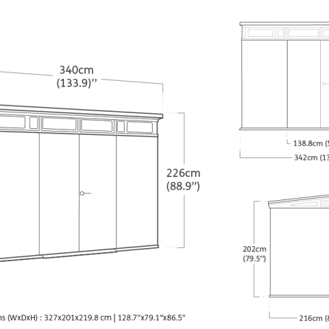 casetta giardino resina pvc keter PENT, casette italia