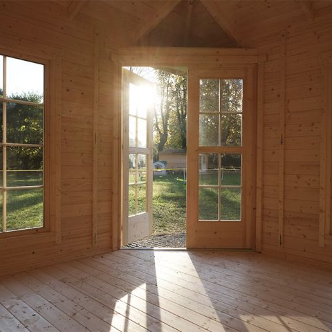 casetta in legno, casetta da giardino, casetta blockhouse